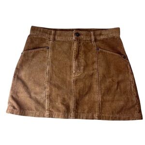 Rollas 90s Relaxed Mini Skirt Women’s 25 Corduroy Brown